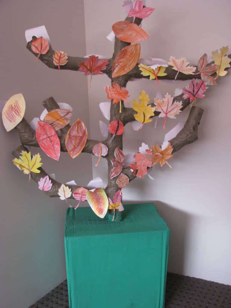 Paper Mache Autumn, Fall Tree | Learning 4 Kids
