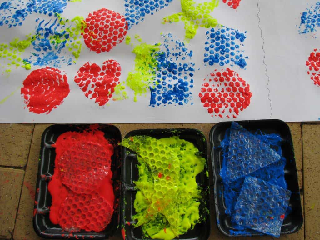 Bubble Wrap Painting Learning Shapes Learning 4 Kids