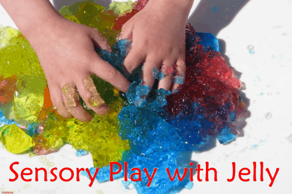 Sensory Play with Jelly | Learning 4 Kids