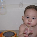 Bathtime bubble fun!