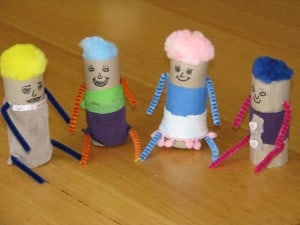Paper Roll People 1 things to make with cardboard tubes or toilet rolls