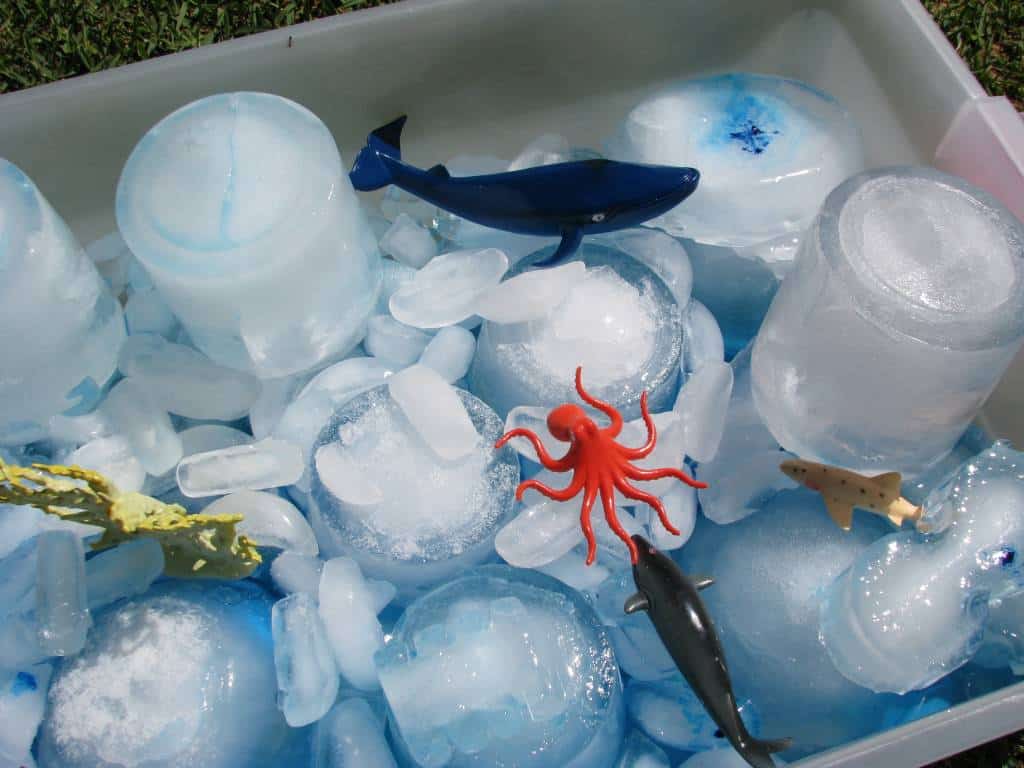 Image result for blue ice sensory play octopus