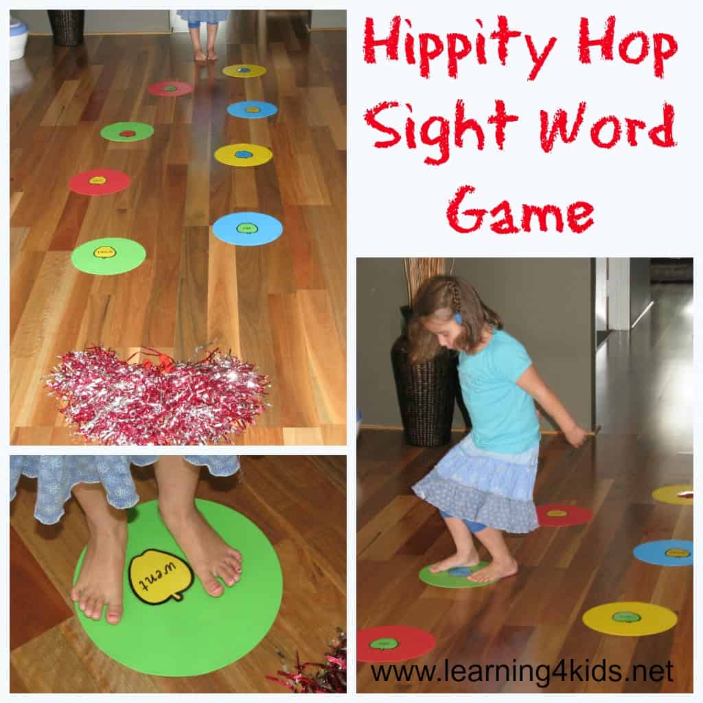 keep up word printable Game  games Hippity way Word sight Miss  as a set was to Sight 4 Hop fun