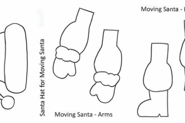 dancing santa christmas craft learning 4 kids santa template printable