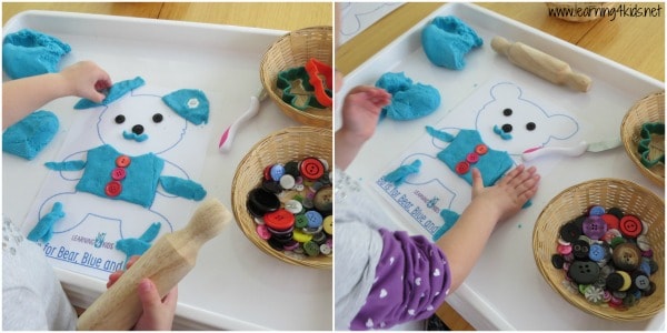 Play Dough Activities for Toddlers - Making a Play Dough Teddy Bear