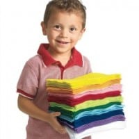 Buy Bulk Pack 100 Coloured Felt Square Sheets Online