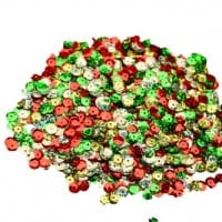 Laser Mix Christmas Sequins 50g