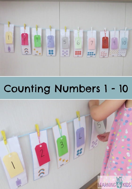 Counting Numbers 1-10 Activity | Learning 4 Kids