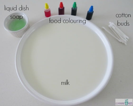 Colour Changing Milk Experiment | Learning 4 Kids