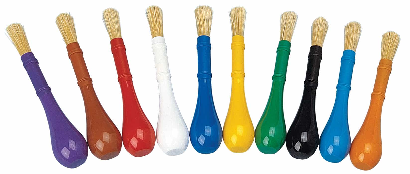Colorations EasyGrip Paint Brushes Pack of 10 Learning 4