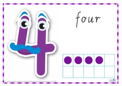 Number Play Dough Mats Cursive Print | Learning 4 Kids