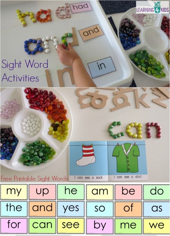 sight interactive sight sight  interactive word cards word and hands activities word on, activities
