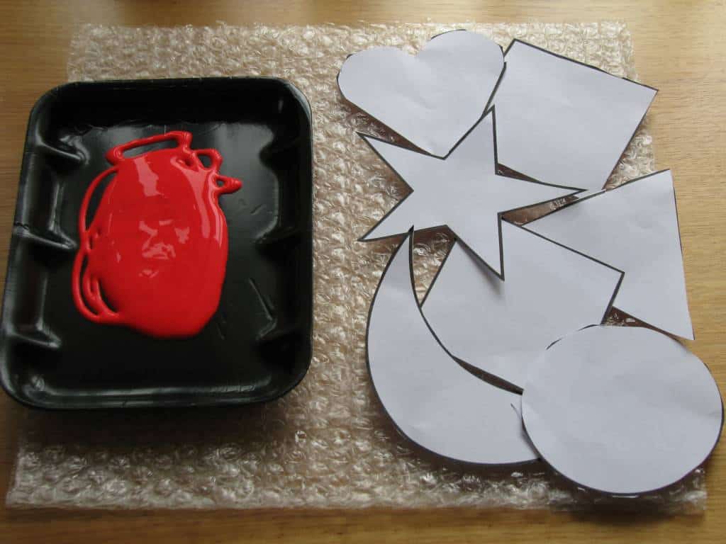 Bubble Wrap Painting Learning Shapes Learning 4 Kids