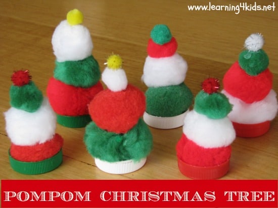 Pompom Christmas Trees