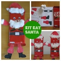 how to make a kit kat santa