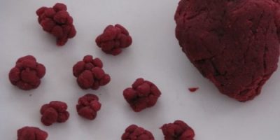 Blackberry play dough recipe and learning fun