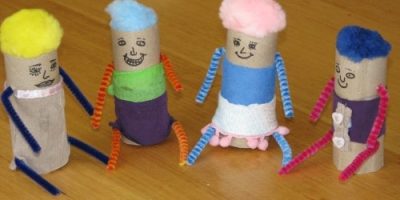 Cardboard Roll Characters Craft