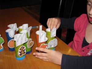 Toilet roll alphabet 10