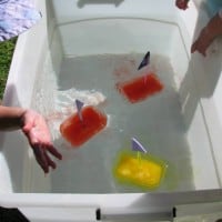 Ideas for using ice for sensory play and science