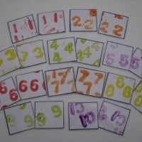 homemade number chart