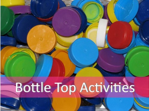 Activity ideas using bottle caps