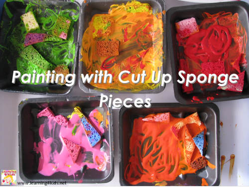 Sponge Painting  Learning 4 Kids