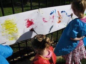 Textured Painting with Nature's Paint Brushes