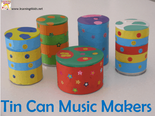 Tin Can Music Makers | 4 gyerek tanulásaTin Can Music Makers | 4 gyerek tanulása  