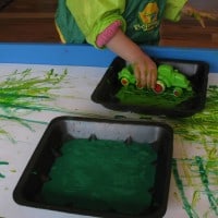 green coloured activities