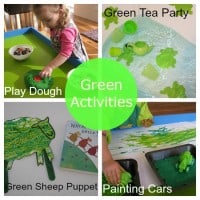 Colour green activities - learning colours