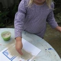 sand paper alphabet