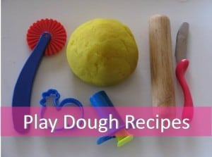 Themed play dough recipes