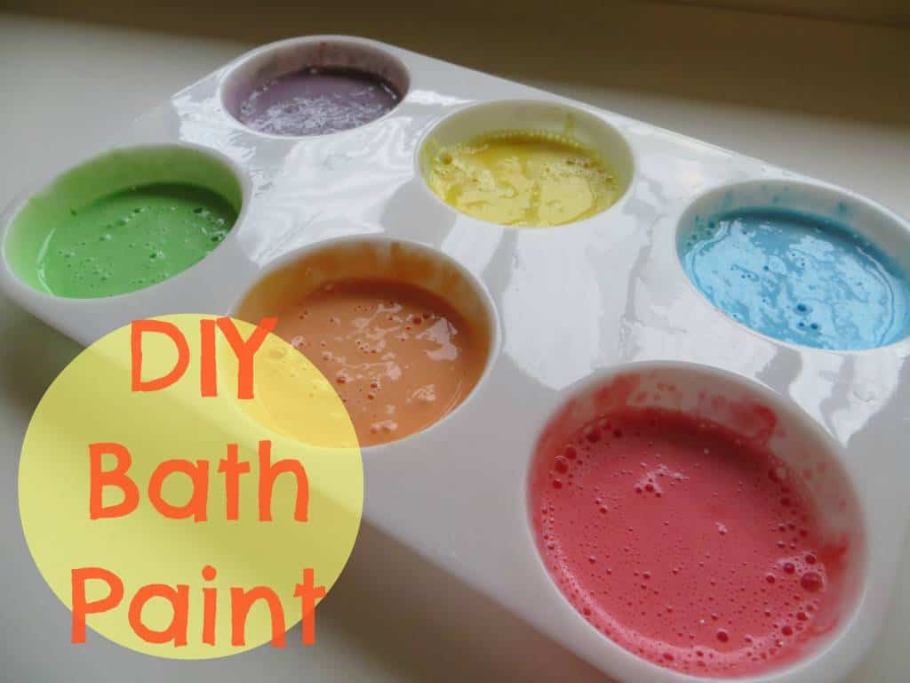 DIY: HOW TO MAKE HOMEMADE BATH PAINTS FOR KIDS! RINSES AWAY