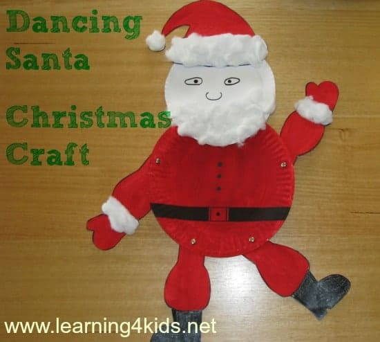 Dancing Santa Christmas Craft