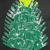 Handprint Christmas Tree Craft