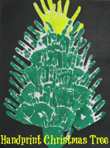 Handprint Christmas Tree Craft