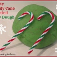 Minty Candy Cane Scented Play Dough Recipe