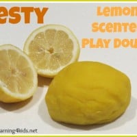 Zesty Lemon Scented Play Dough Recipe