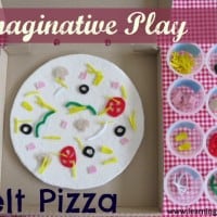 How to make a felt pizza