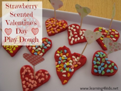 Strawberry Scented Play Dough