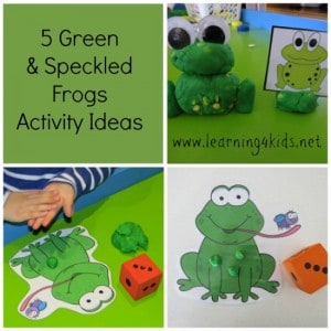 5 Green Speckled Frogs Activities