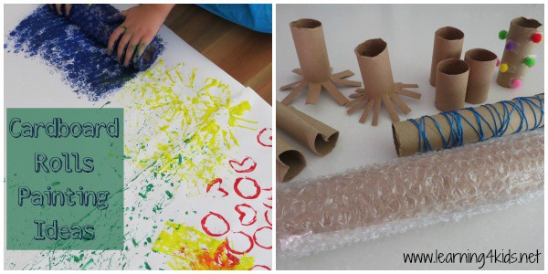 Cardboard Rolls Painting Ideas - learning4kids