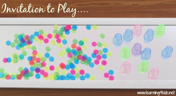Inviation to Play with Colours and a Mirror - learning4kids