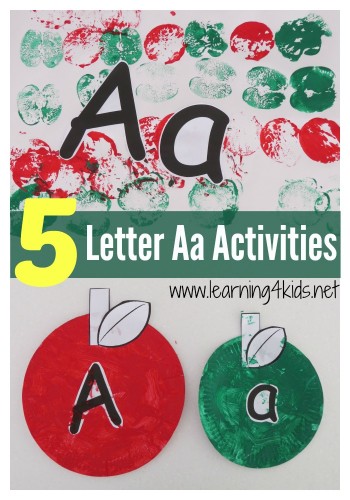 Alphabet Activities - Learning the Letter A