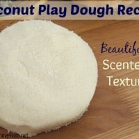 No Cook Coconut Play Dough Recipe