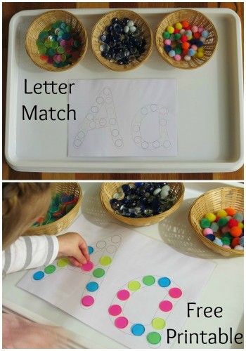 Letter Match - Free Printable Alphabet Letters