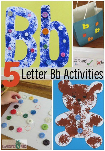 creative some craft ideas Kids 4 ACTIVITIES B ALPHABET   Learning  ACTIVITIES LETTER