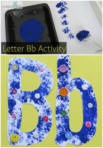 Letter Bb Words: Letter Recognition Activity (teacher made)