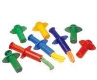 Play Dough Plunger Shapes