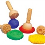 Wooden Dough Stampers Set of 4